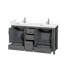 Sheffield 60" Bathroom Vanity Set No Mirror-59388317-59388319