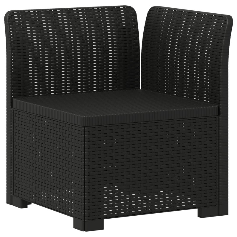 234 cm W Patio Sofa, Anthracite
