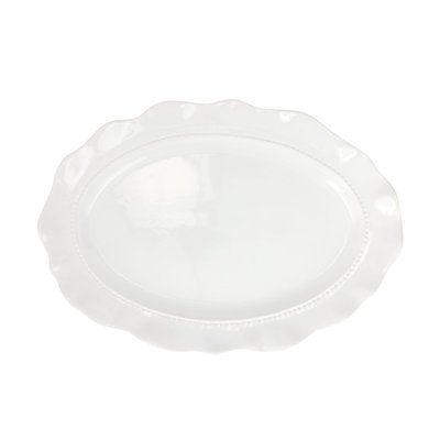 Giorno White Oval Platter
