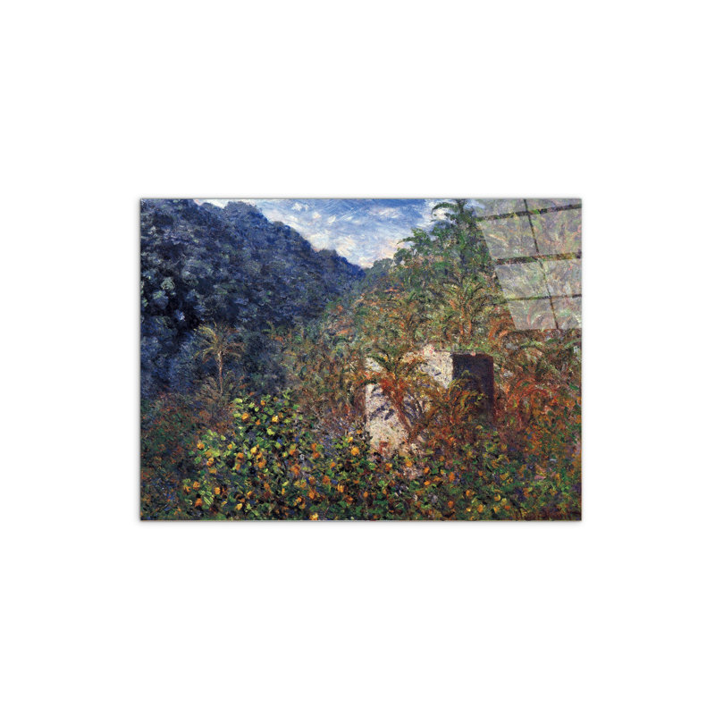 The Valley Sasso, Bordighera by Monet Claude 57cm H X 76cm W CrystalArt Material Acrylic Glass Effect, Frameless Panel Lightweight Ready to Hang