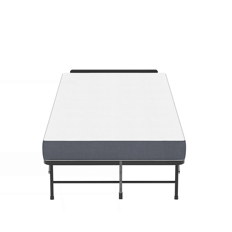 Lit pliant avec tête de lit réglable, lit escamotable en mousse à mémoire de forme de 5 po