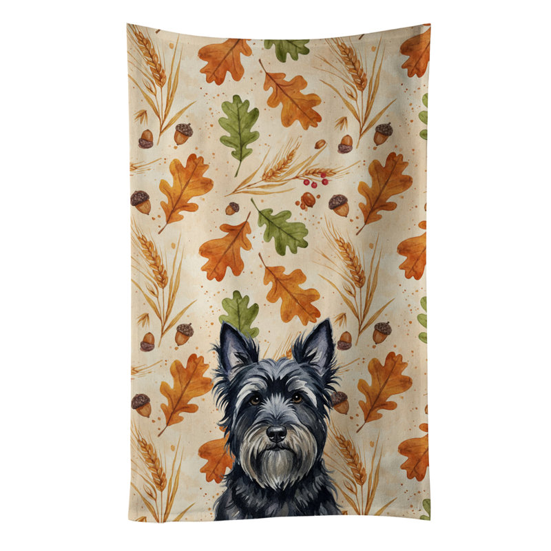 Serviette de cuisine tricolore Sheltie, Skye terrier noir