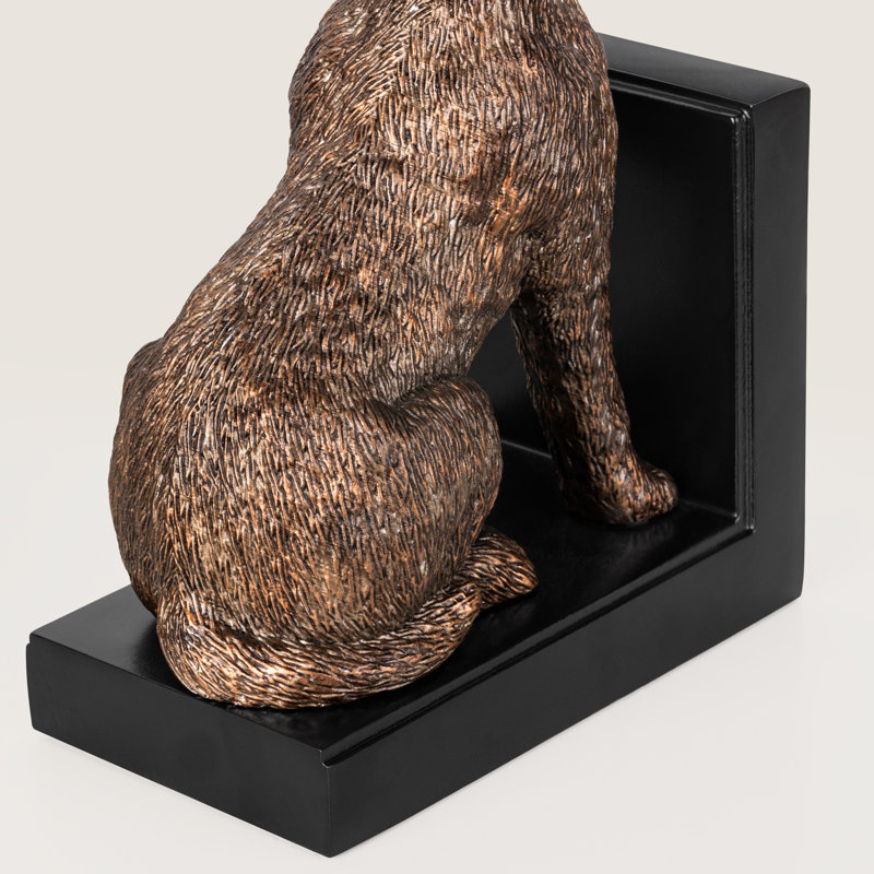 Serre-livres Beagle Dog (ensemble de 2), Bronze