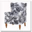 Fauteuil d'appoint à dossier haut
