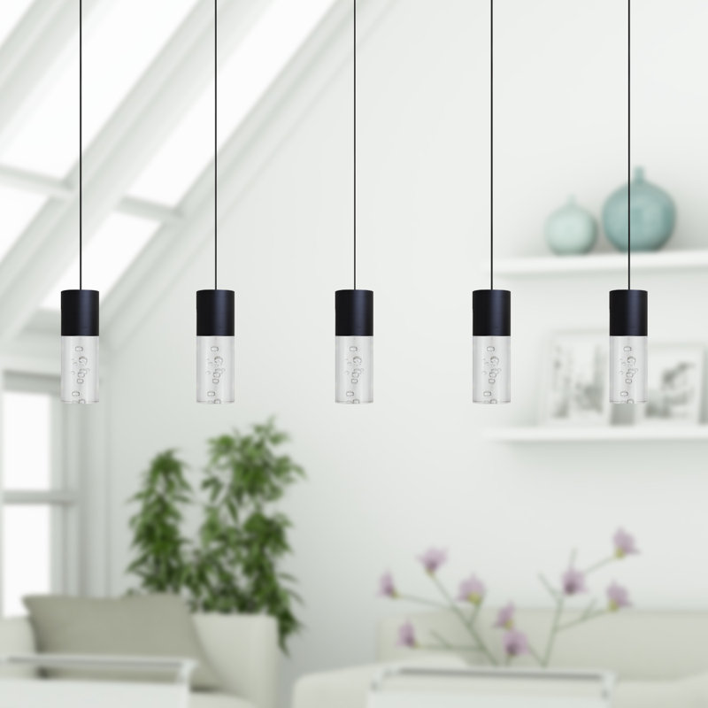 Andromedae 5 - Light Kitchen Island Pendant, Black