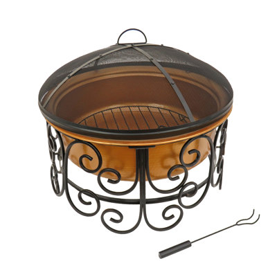 Elleisha Round Iron Smokeless Fire Pit