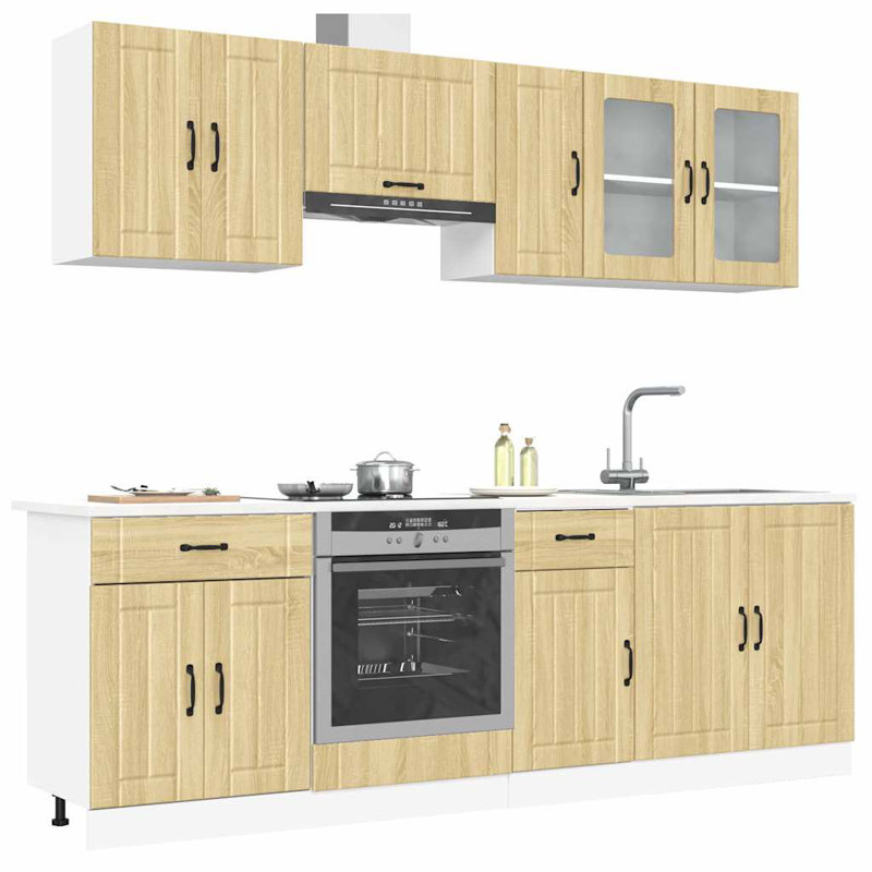 Lucca Kitchen Cabinet Set Lucca, Sonoma Oak