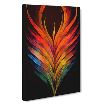 XC1022-1766X Daring Feather - Wrapped Canvas Print