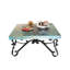 Oxidized Copper Coffee Table: Hand-forged Wrought Iron Base, 48" Square