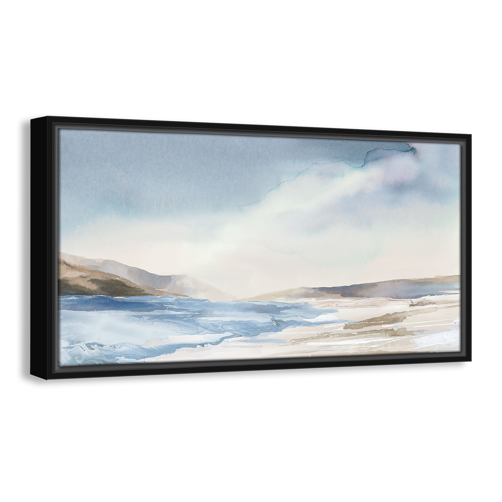 Mystic Shores Print by Mystic Shores, 13.5" H x 25.5" W, Black