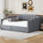 Upholstered Daybed With Underneath Storage,Full Size-836616921
