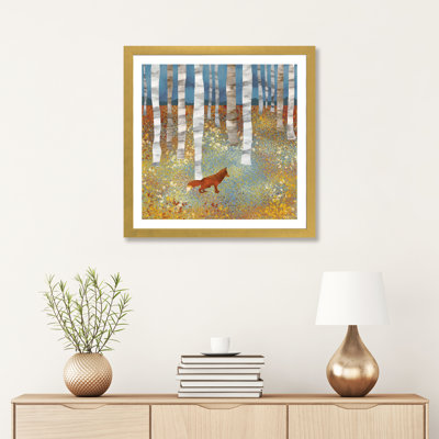 Autumn Fox - impression d'art graphique