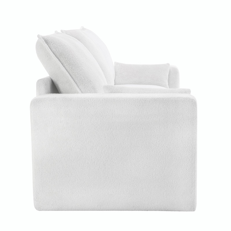 Canapé Lexia, Mélange de lin beige