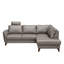 Migues Leather Corner Sofa with Sleeping Function and Storage-1251999393-1251999396