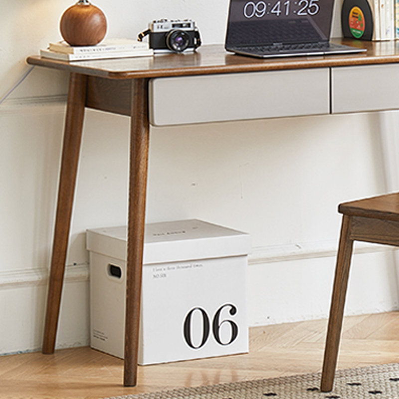 Bureau d'écriture Modern Simple, H 29,92 po x l 39,37 po x P 22,04 po, Marron foncé