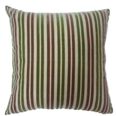 Coussin décoratif à rayures 