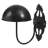 Set of 2 Black Metal Wall Mounted Hat Holders for Cowboy Hats, Baseball Caps, Wigs & Helmets Display Rack