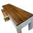 Hand-crafted Solid Wood White Washed Console Table With Drawer
