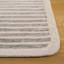 Tapis rayé en laine / coton touffeté à la main ébène brun / ivoire-1447904049