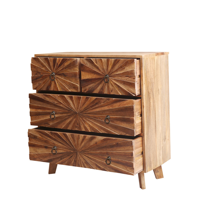 Aldgate Solid Wood 90cm W 4 - Drawer Chest of Drawers