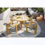 Ensemble repas 5 pièces pour l'extérieur avec 4 chaises et coussins-129387779