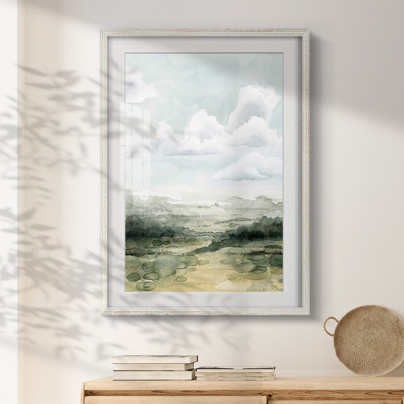 Louella - Toile tendue avec châssis, H 28,5 po x l 20,5 po, Blanc