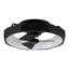 18.9" 6-Speed ??Flush Mount Ceiling Fan with Dimmable 3CCT LED Lights and Remote Control-379335064