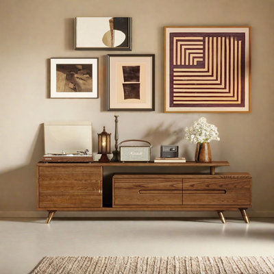 American style telescopic minimalist TV stand