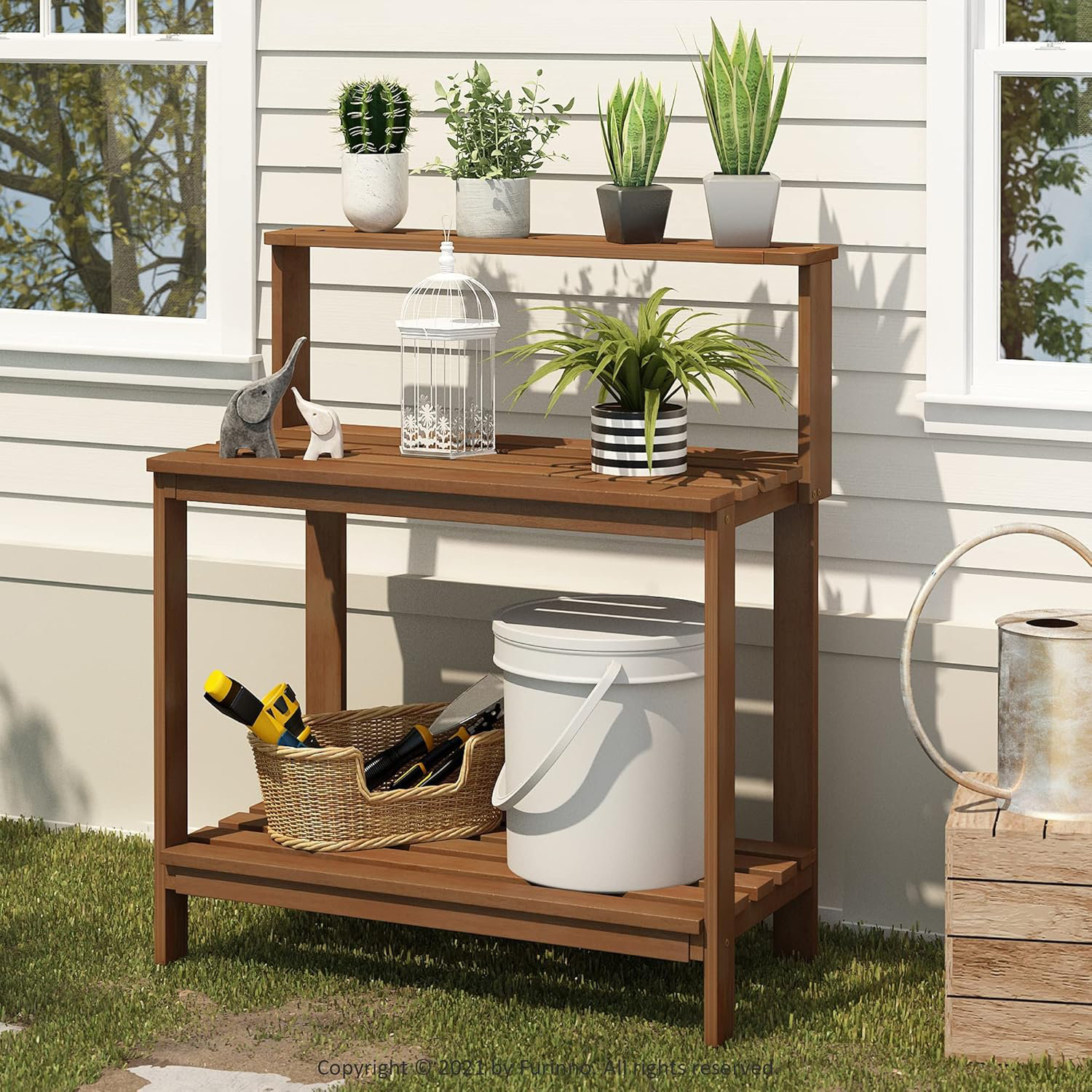 Ermont Wood Potting Bench