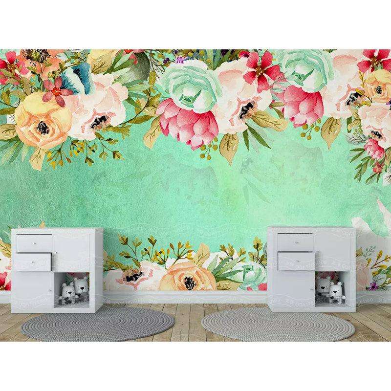 Murale florale de vigne douce Ariana, L 35 po x l 55 po