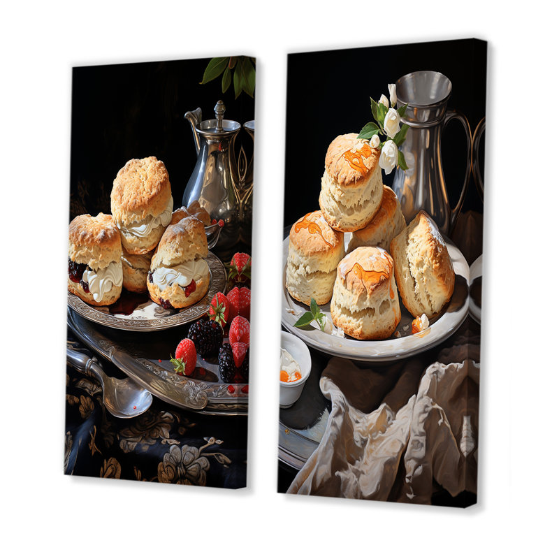 Ensemble de salon Freshly Baked Scones Harmony - Desserts, H 40 po x l 41 po, Toile tendue