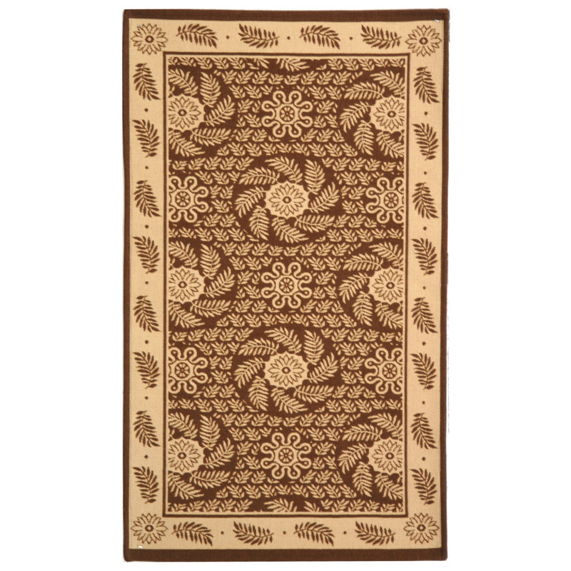 Tapis à motif floral Pinwheel, Rectangle 2 pi 2 po x 3 pi 10 po