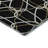 Premium Machine Washable Prisco Black Rug-1389107990