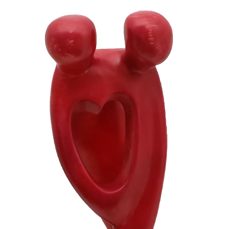 Figurine lucid love, H 12 po x l 4 po x P 2,5 po, Rouge