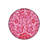 Pink Themed Floral Patterned Round Woven Base Modern Decorative Carpet-1225688751