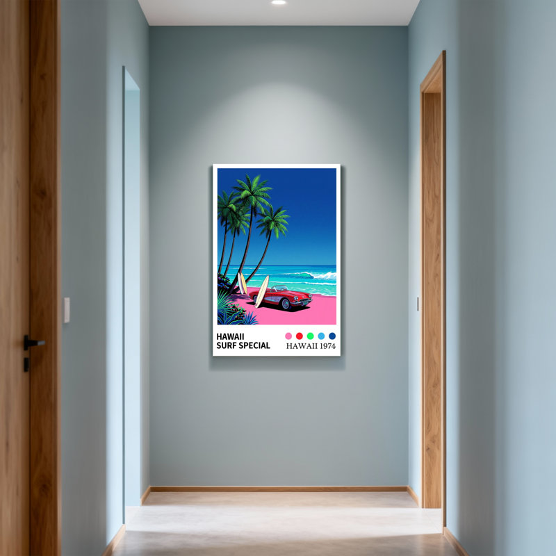 «Landscape & Nature Hawaii Surf Special», art de l'affiche, H 24 po x l 16 po