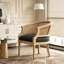 Fauteuil d'appoint en bois d'hévéa-91314684