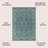 Hagerman Vintage Filigree Textured Weave Teal/Gray Indoor/Outdoor Rug-716038510