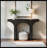 47" Console Table, Wooden Entryway Table Sofa Table With Arch Base