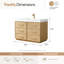 Ensemble de meuble-lavabo à simple cuve 48 "en chêne foncé avec plateau en pierre composite Turin-547642973