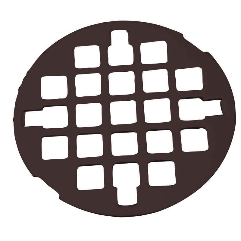 3-1/4" OD Casper Style Brass Snap-in Shower Strainer Drain Cover, Oil Rubbed Bronze