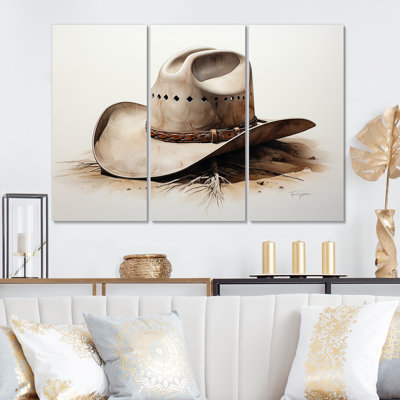 " Cowboy Hat Minimalism Style V " 3 - Pieces