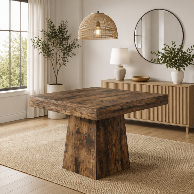 Dining Table, Vintage Brown