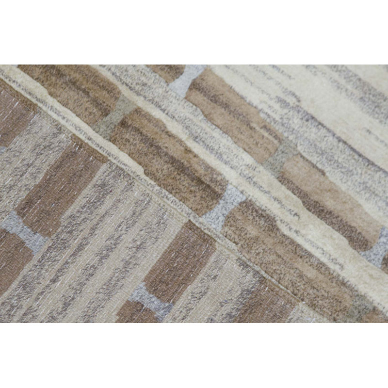 Wool Striped Area Rug