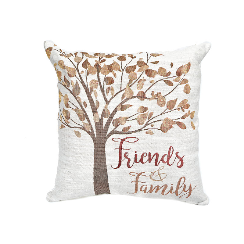 Housse et insert d'oreiller carré Tree Friends and Family