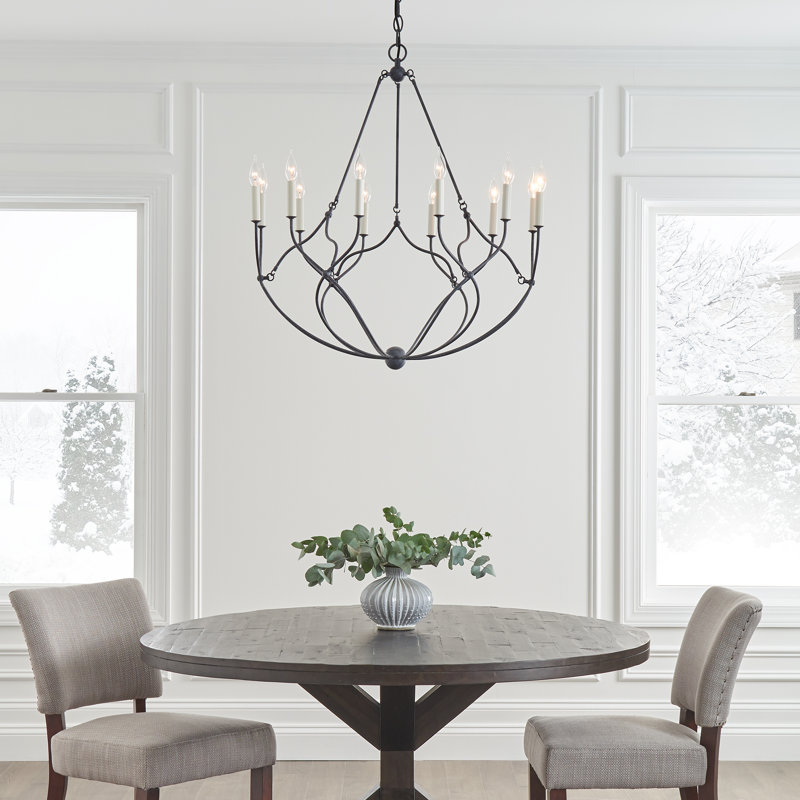 Richmond 12 - Light Chandelier, 35" H x 31.375" W x 31.375" D