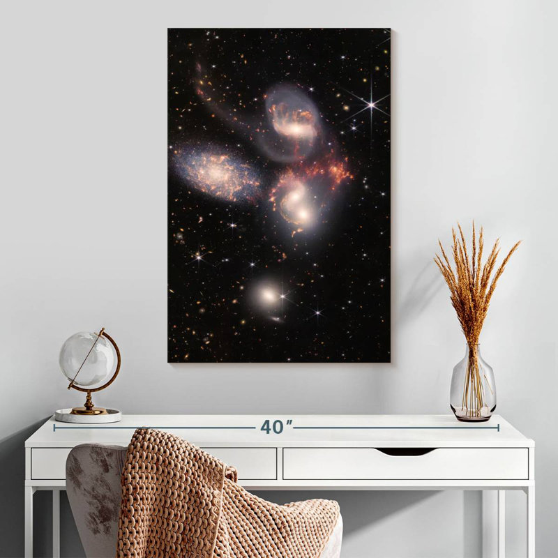 Oberle James Webb's Stephan's Quintet, 30" H x 20" W