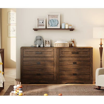 Laziza Modern Farmhouse Wooden 3-Drawer Dresser Set Of 2 For Kids by Gracie Oaks