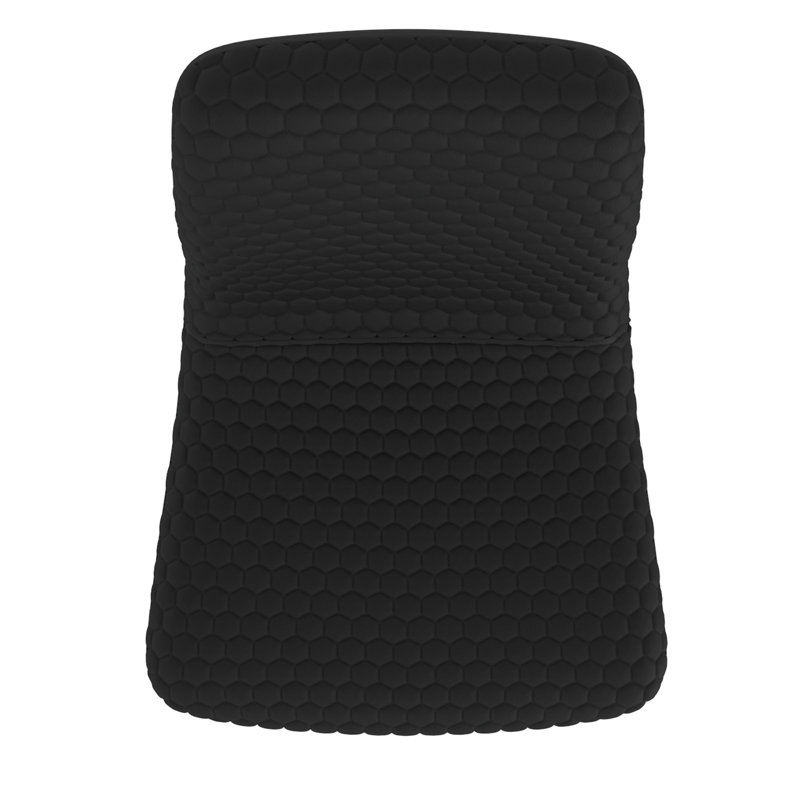 Chaise d'appoint rembourrée Lirael, Noir