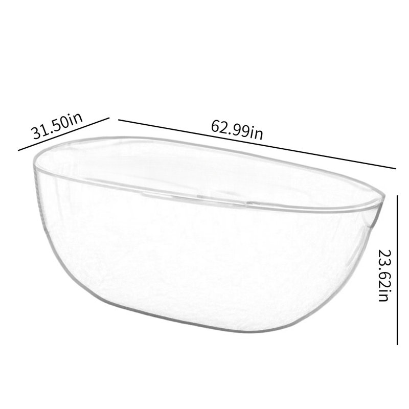 Baignoire 62,99 x 31,5, Beige